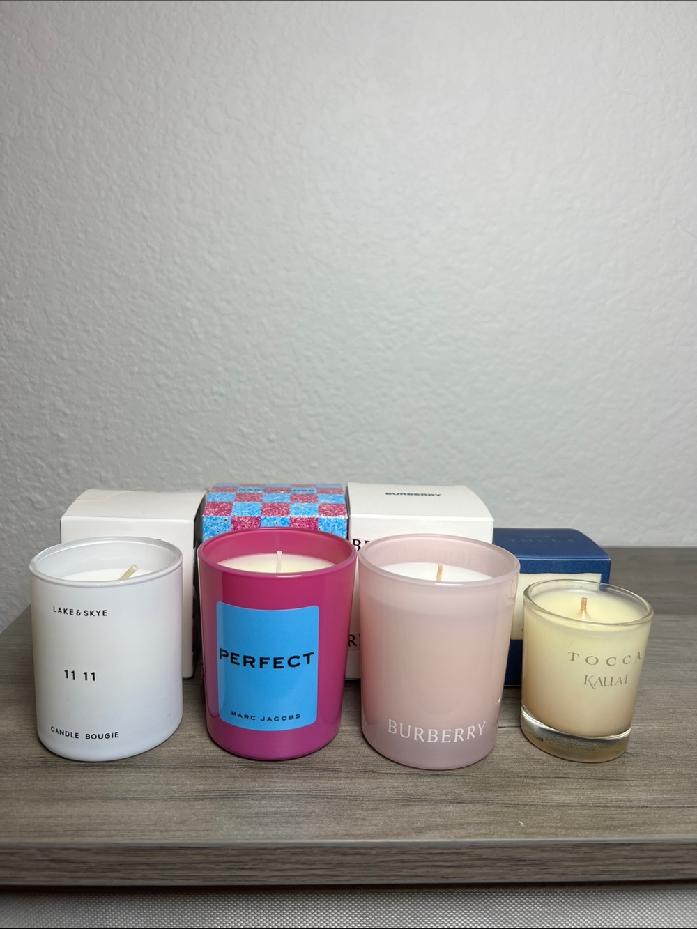 Burberry, Marc Jacobs, Lake & Skye & Tocca Mini Candle Set